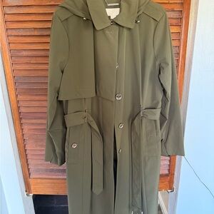 Olive Green Women's Trench Coat